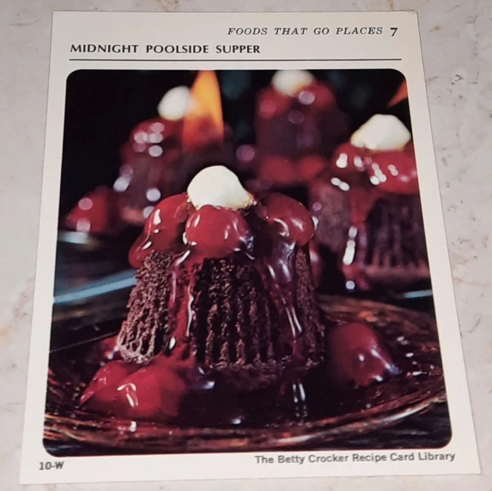 The Betty Crocker Recipe Card Library REPLACEMENT CARD FOODS THAT GO PLACES